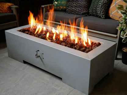 Vulcan – Premium Zinc Rectangle Gas Fire Pit Table