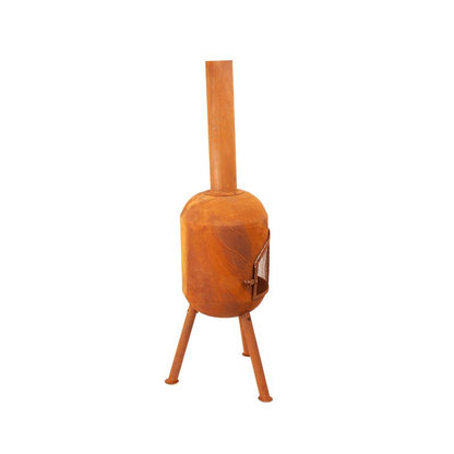 BonFeu, BonSolo, Outdoor Fireplace and Grill, Rust