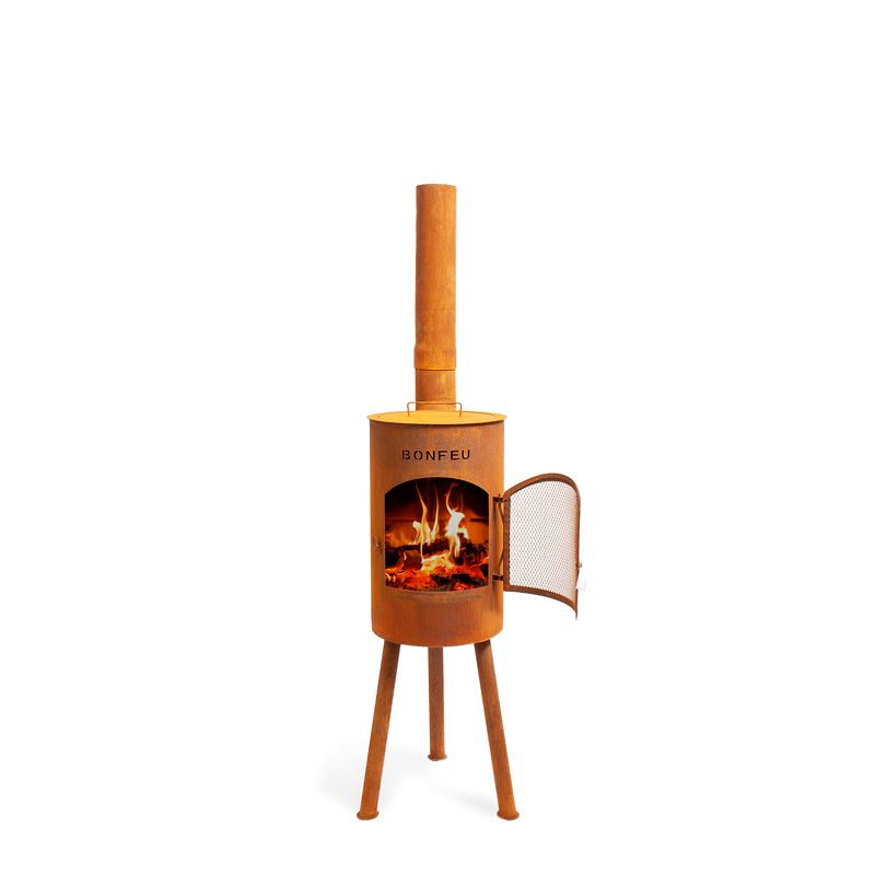 BonFeu, BonGiano SP, Outdoor Fireplace, Rust
