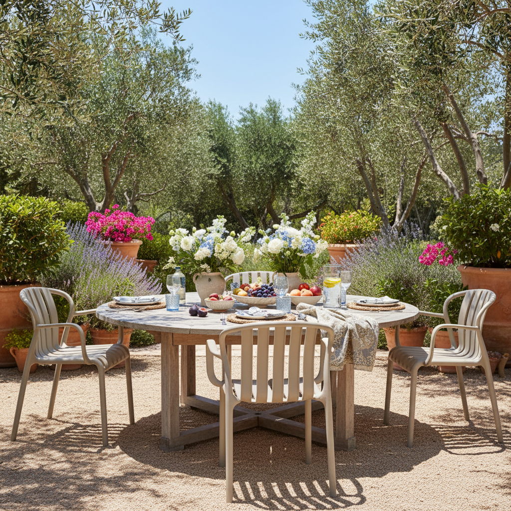 Axis Putty Grey Outdoor Carver Chair | Weather Resistant Garden Dining Chair