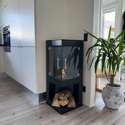 Alaska Corner Bioethanol Stove Fireplace | ScandiFlames