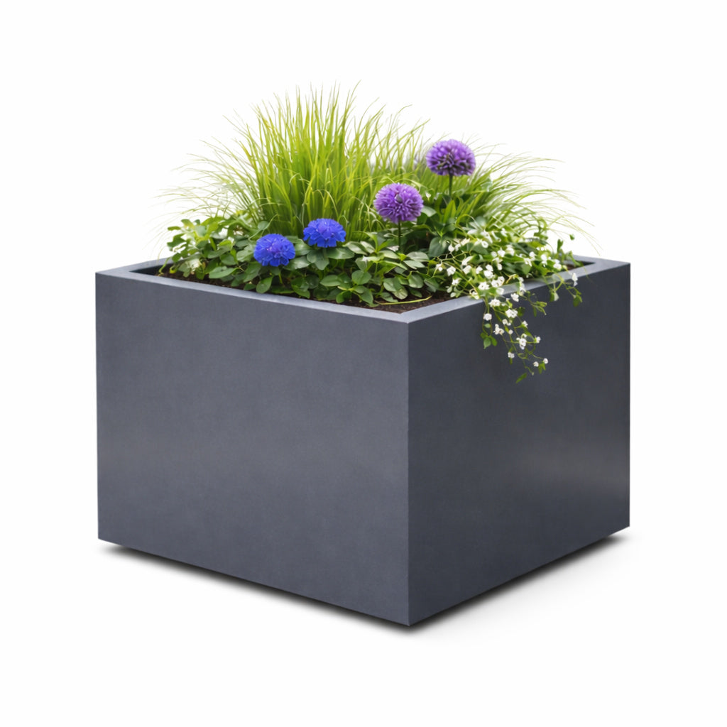 Arden Cube Planter Powder Coated Steel Garden Planter UK