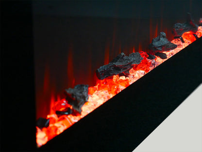 Azurite 152 cm Wall-Mounted Electric Fireplace – ScandiFlames