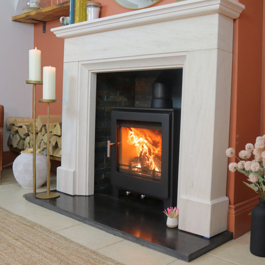 Bamford Limestone Fireplace Surround for Gas, Electric or Solid Fuel Fires