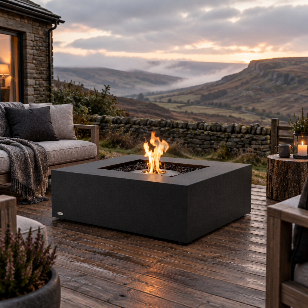 Base 40 Fire Pit Table by EcoSmart Fire | Coffee Table & Fire Pit - Gas or Bioethanol Options