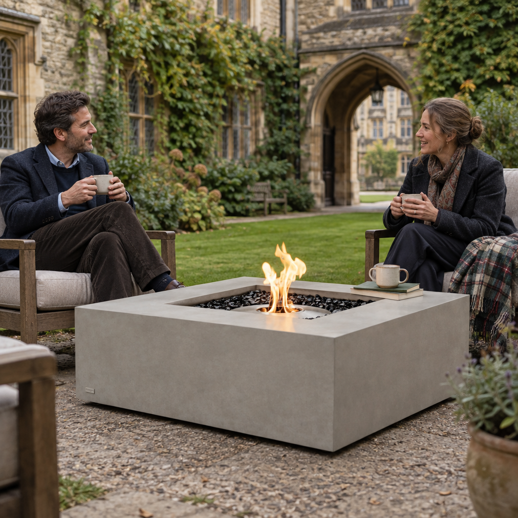 Base 40 Fire Pit Table by EcoSmart Fire | Coffee Table & Fire Pit - Gas or Bioethanol Options