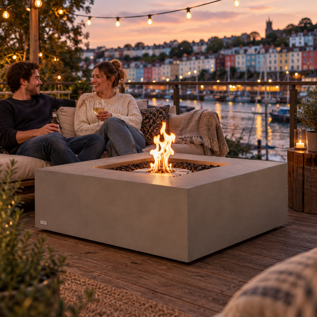 Base 40 Fire Pit Table by EcoSmart Fire | Coffee Table & Fire Pit - Gas or Bioethanol Options