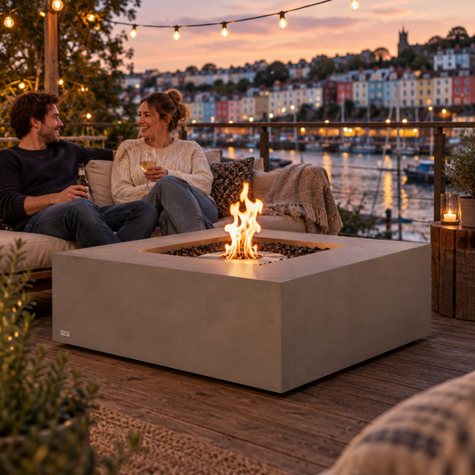 Base 40 Fire Pit Table by EcoSmart Fire | Coffee Table & Fire Pit - Gas or Bioethanol Options