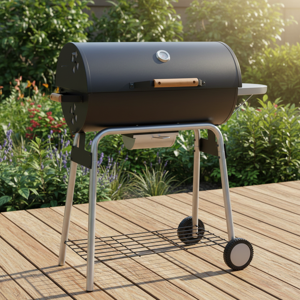 Toros 66 Charcoal Barbecue with Large Cooking Area and Adjustable Airflow