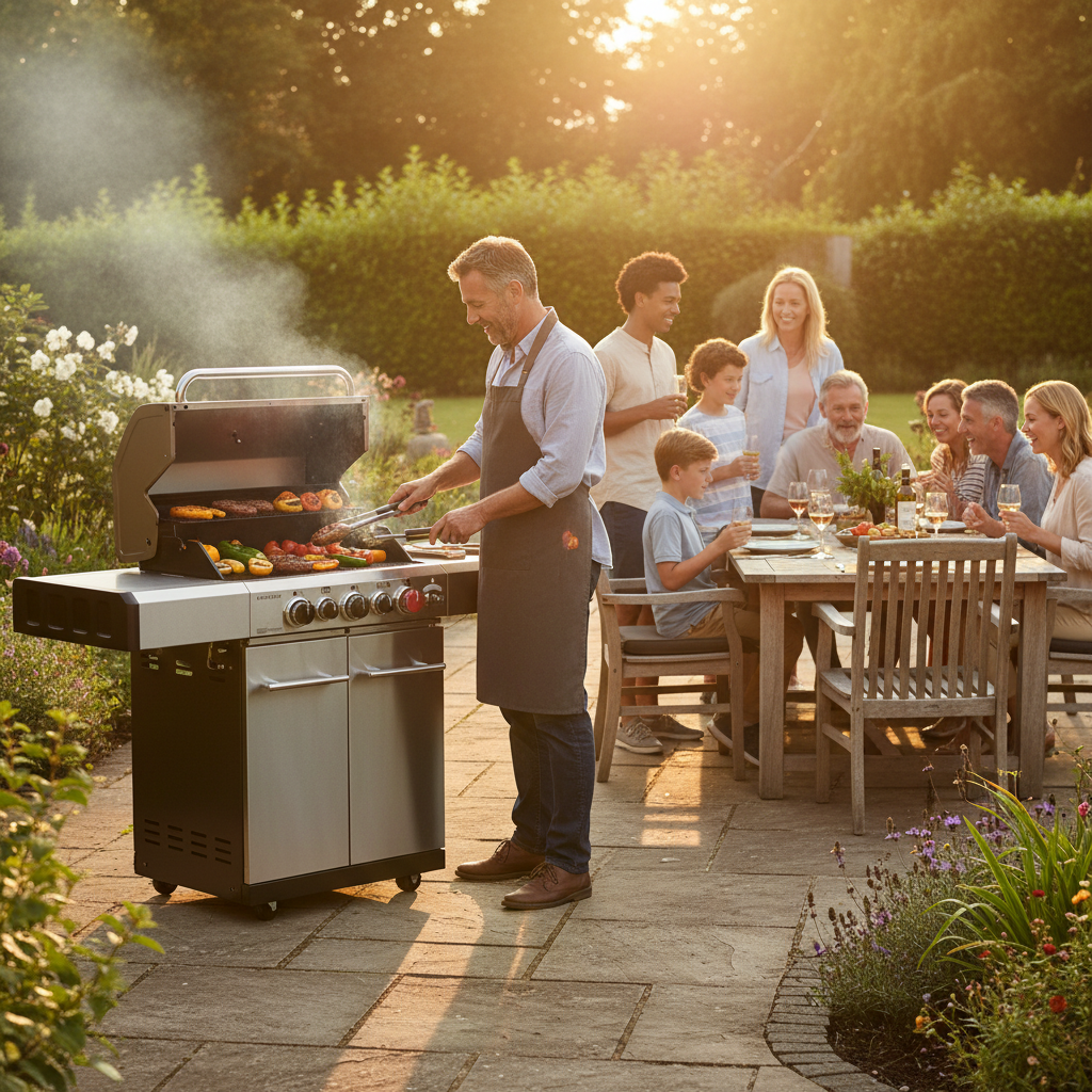 Enders Kansas Pro 3 Gas BBQ – Silver, Outdoor Grill