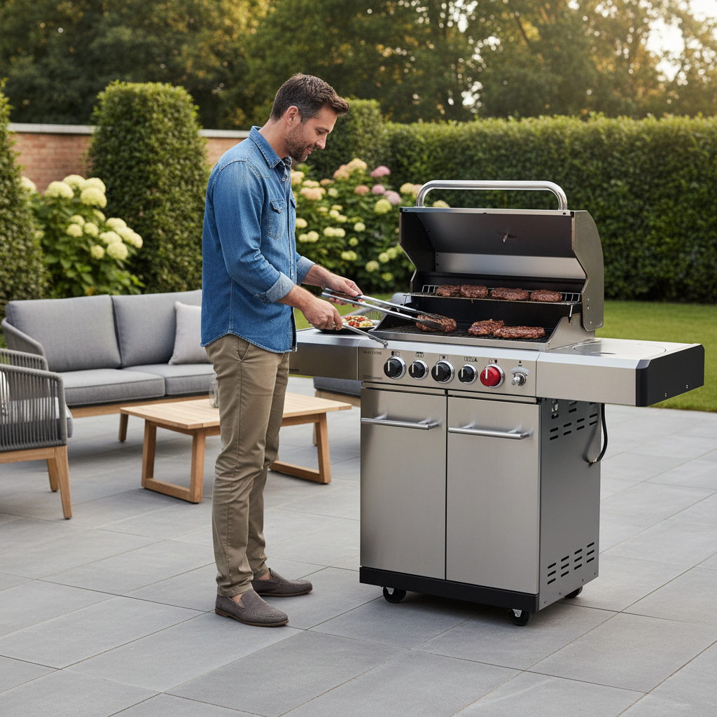 Enders Kansas Pro 3 Gas BBQ – Silver, Outdoor Grill