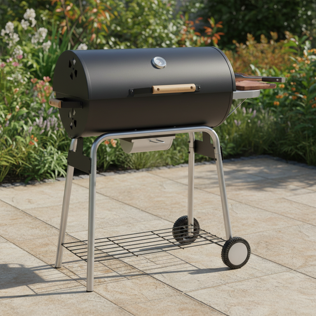 Toros 66 Charcoal Barbecue with Large Cooking Area and Adjustable Airflow