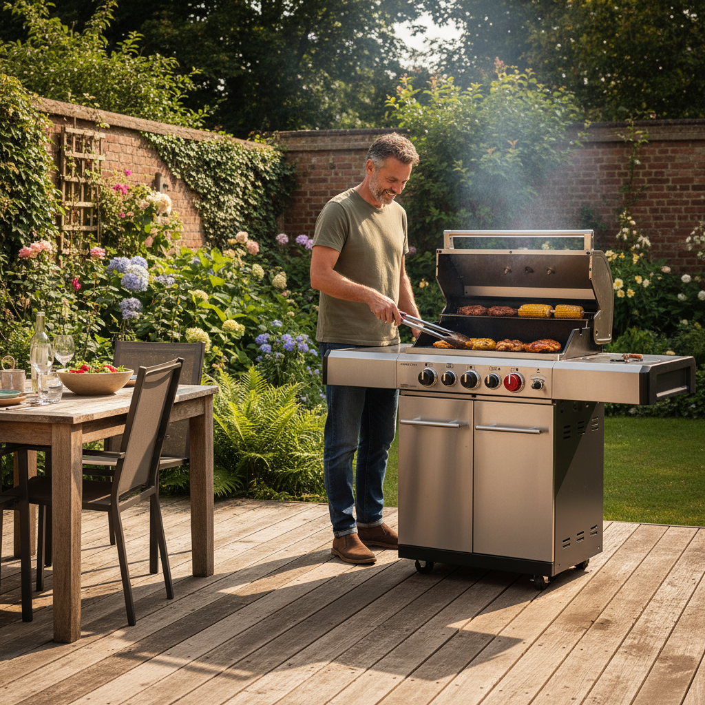Enders Kansas Pro 3 Gas BBQ – Silver, Outdoor Grill