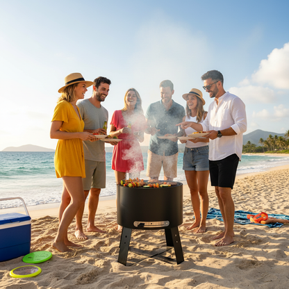 HEAT BRÅTEN Charcoal Barbecue | Compact Garden Grill