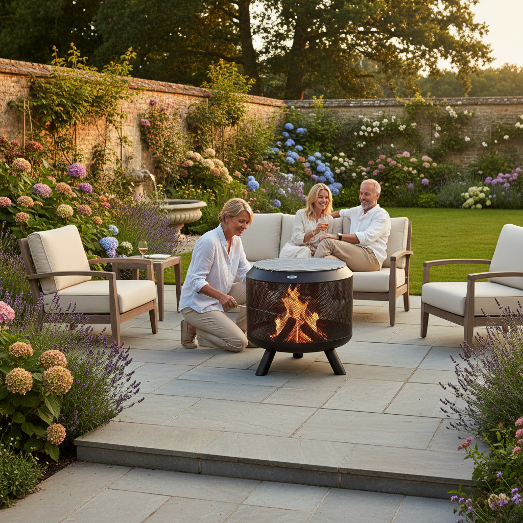 HEAT Fire Drum – Stylish Outdoor Fire Basket & Grill