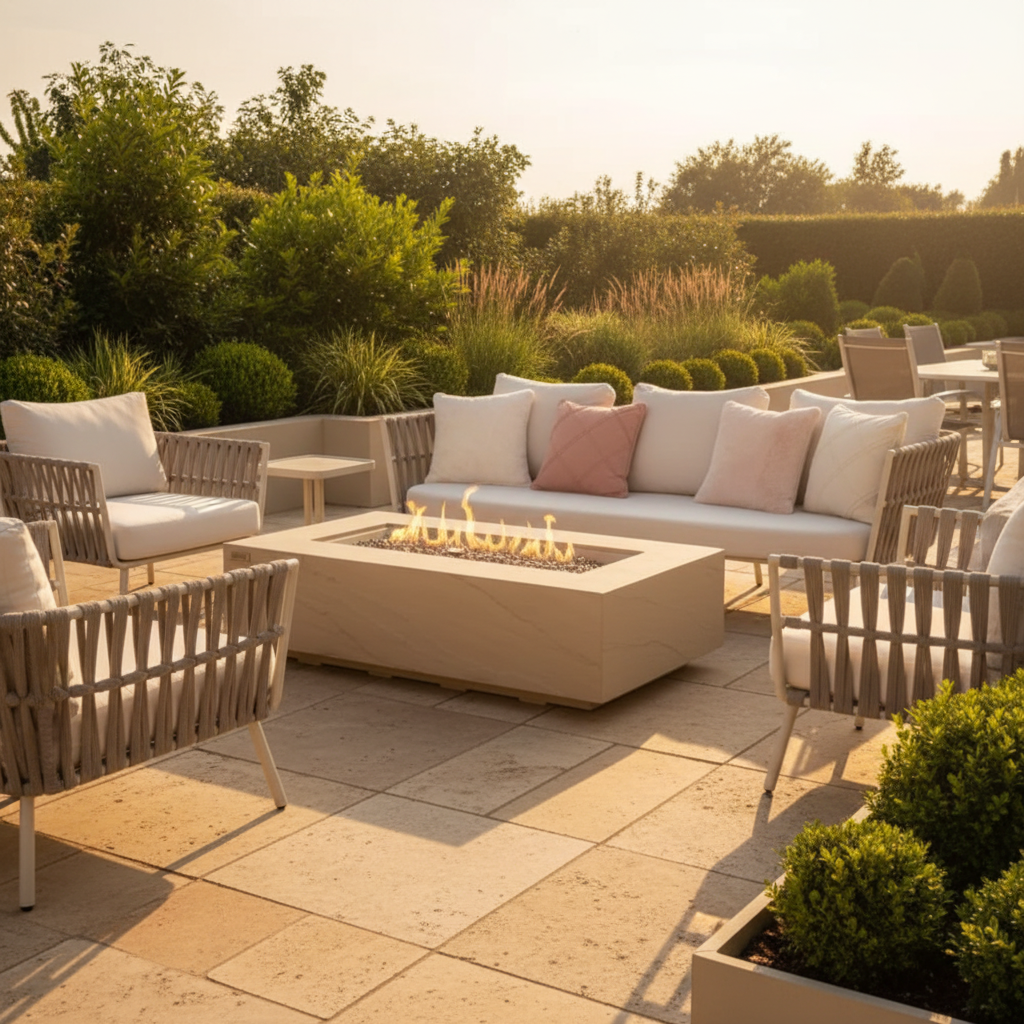 Elementi Colorado Fire Table - Sunlight Yellow