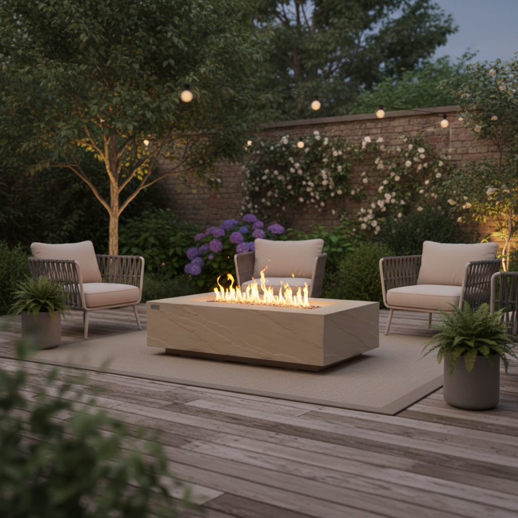 Elementi Colorado Fire Table - Sunlight Yellow