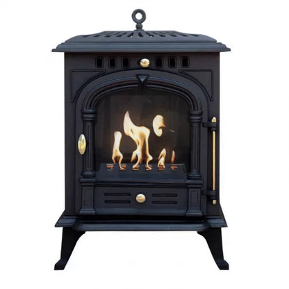 Bergen Cast Iron Bioethanol Fireplace Freestanding Indoor
