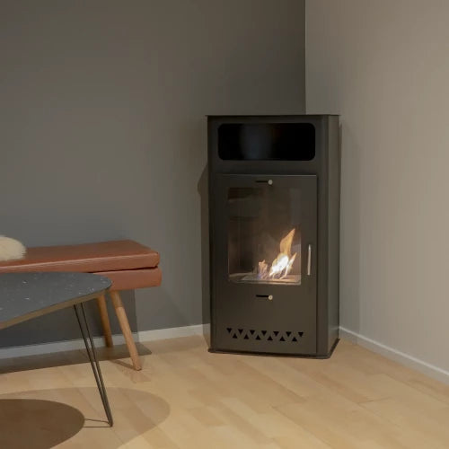 ScandiFlames Boston Black Bioethanol Stove | Indoor Fire