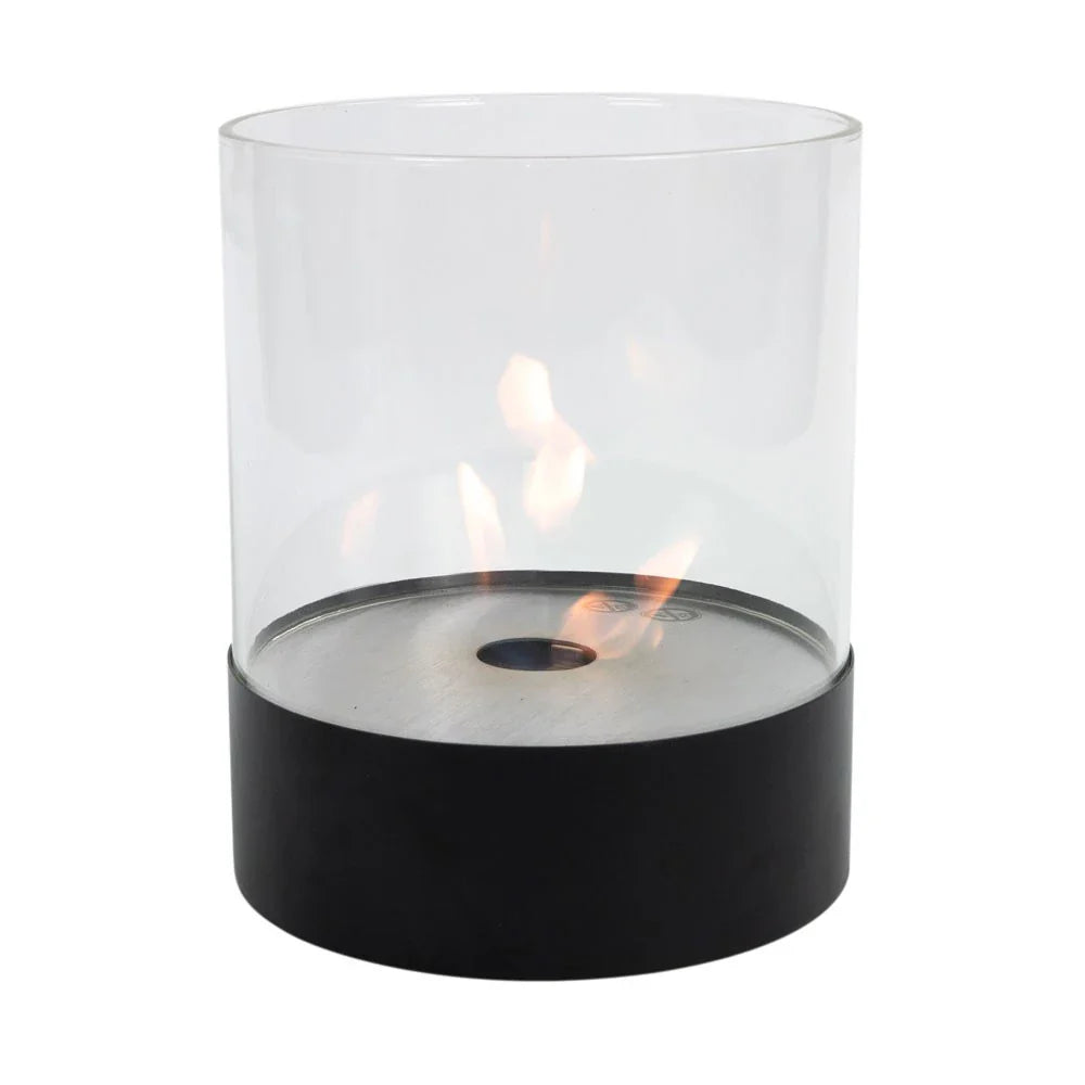 Southwark Black Round Tabletop Bioethanol Fireplace 3L Burner