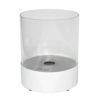 Scandiflames Southwark White Round Tabletop Bioethanol Fireplace 3L Burner