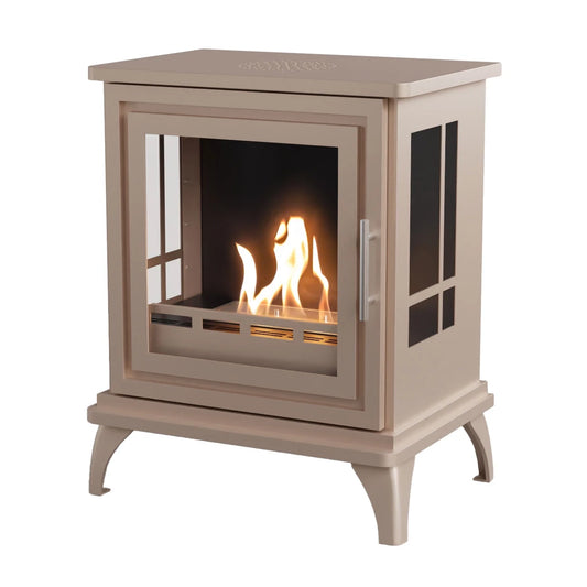 ScandiFlames Nashville Bioethanol Indoor Stove - Grey/Beige