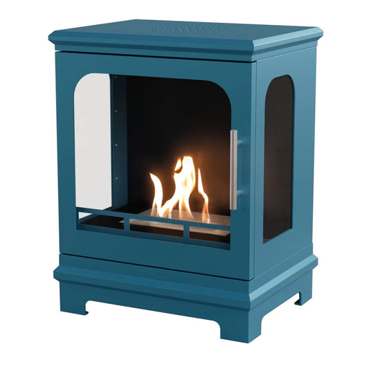 ScandiFlames Honolulu Blue Bioethanol Stove – Compact & Stylish Indoor Heating