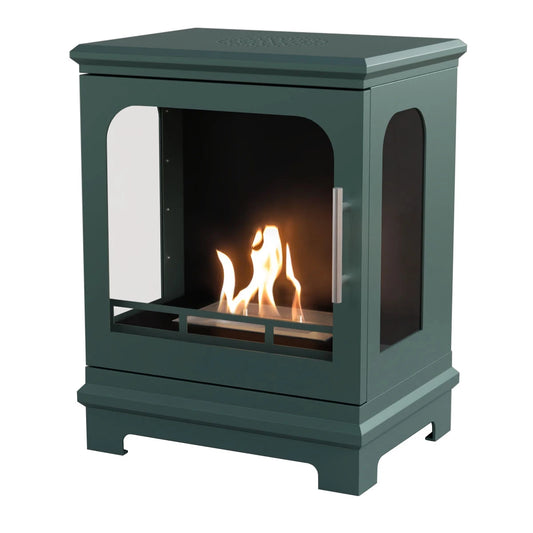 ScandiFlames Honolulu Green Bioethanol Stove – Compact & Stylish Indoor Heating
