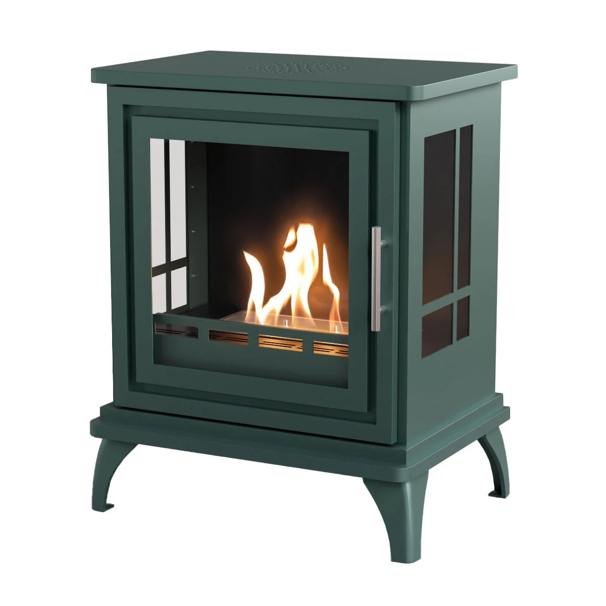ScandiFlames Nashville Bioethanol Indoor Stove - Forest Green