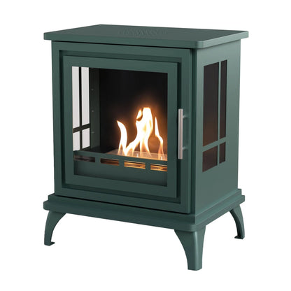 ScandiFlames Nashville Bioethanol Indoor Stove - Forest Green