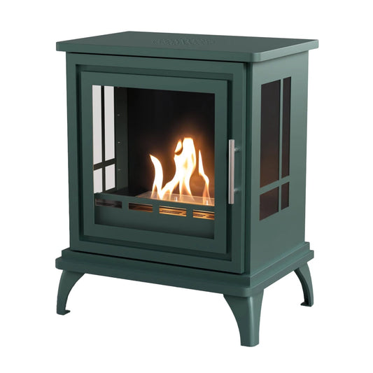 ScandiFlames Nashville Bioethanol Indoor Stove - Forest Green