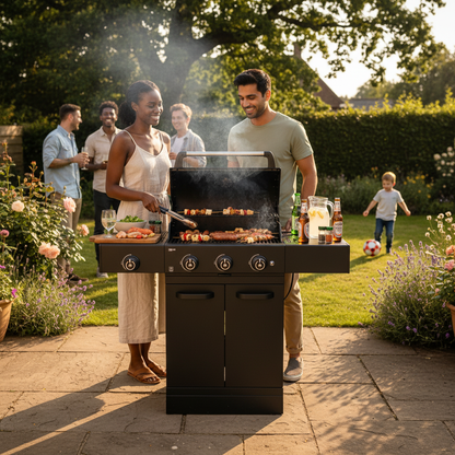 GRLLR Prime G3S Gas Barbecue – With Side Burner, Outdoor Patio BBQ