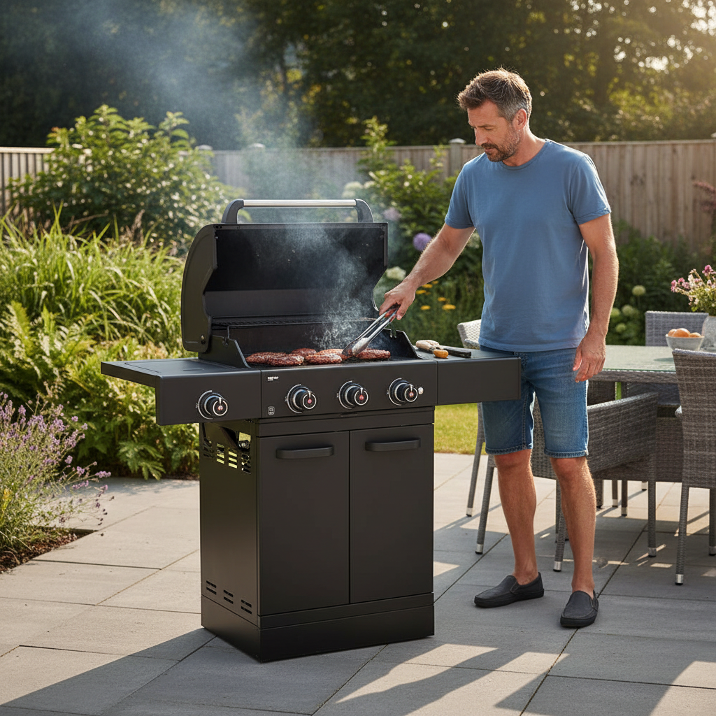 GRLLR Prime G3S Gas Barbecue – With Side Burner, Outdoor Patio BBQ