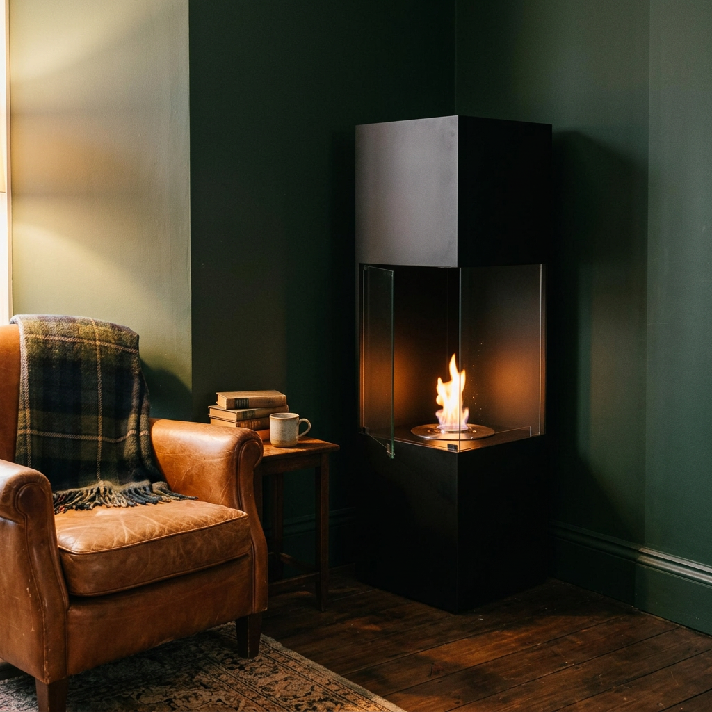 EcoSmart Fire Be Freestanding Bioethanol Fireplace for Indoor or Covered Outdoor Use