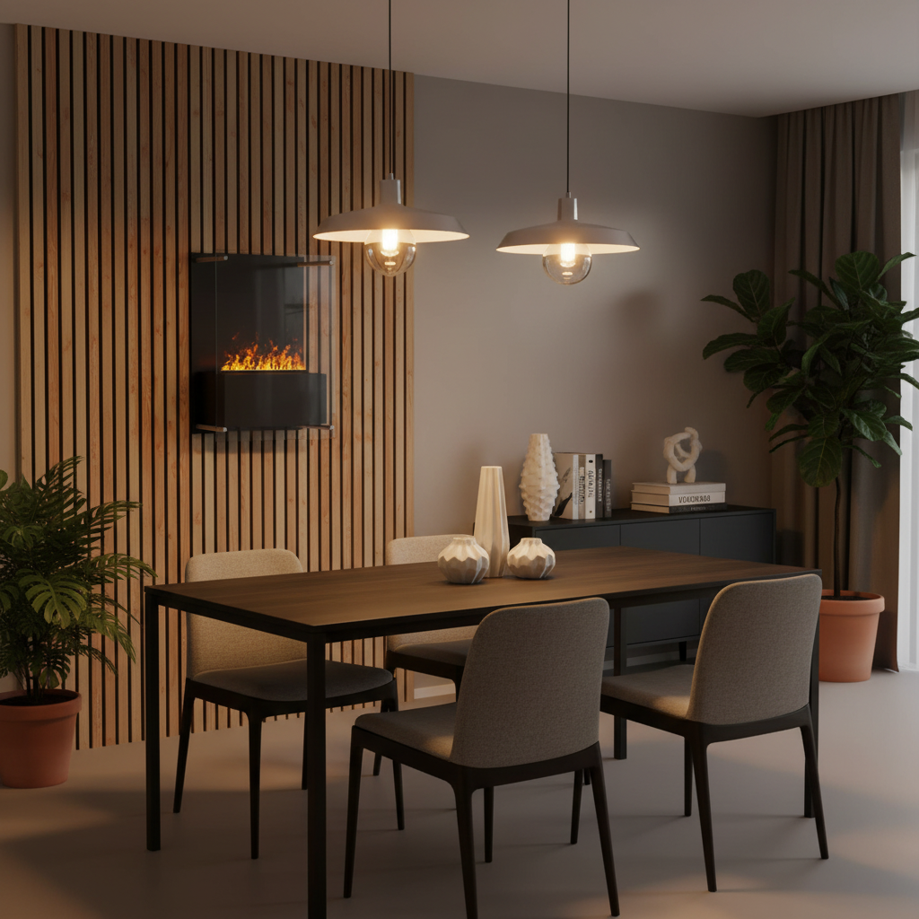 Yosemite Wall-Mounted Water Vapour Fireplace – Black | ScandiFlames