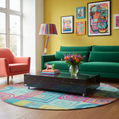 Elementi Sofia Coffee Table – Rectangular Marble & Porcelain, Indoor & Outdoor Modern Living