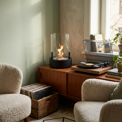 EcoSmart Fire Be Freestanding Bioethanol Fireplace for Indoor or Covered Outdoor Use