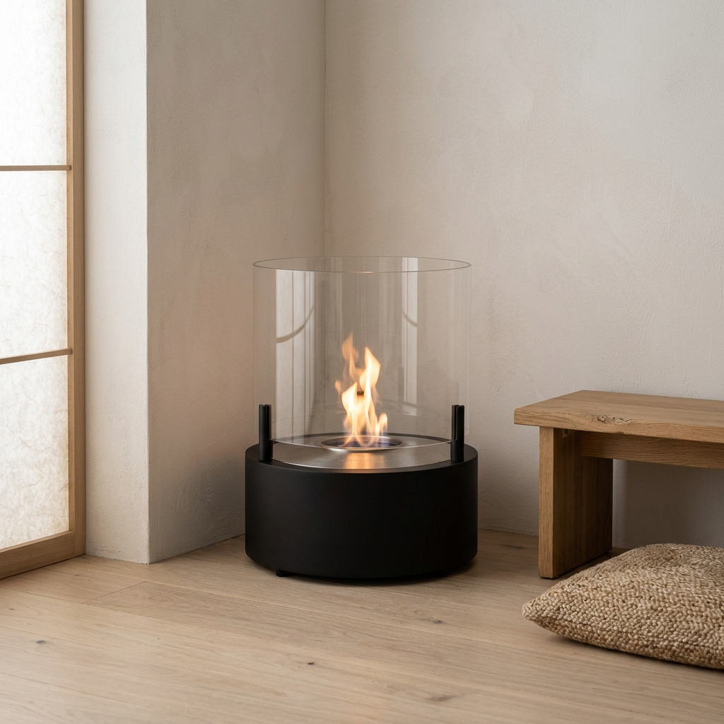 EcoSmart Fire T Lite 8 Freestanding Bioethanol Fireplace for Indoor and Outdoor Use