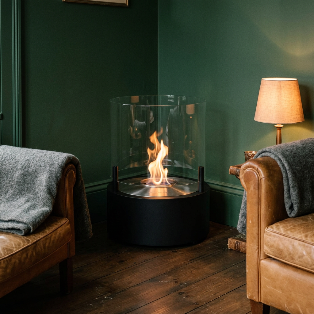 EcoSmart Fire T Lite 8 Freestanding Bioethanol Fireplace for Indoor and Outdoor Use