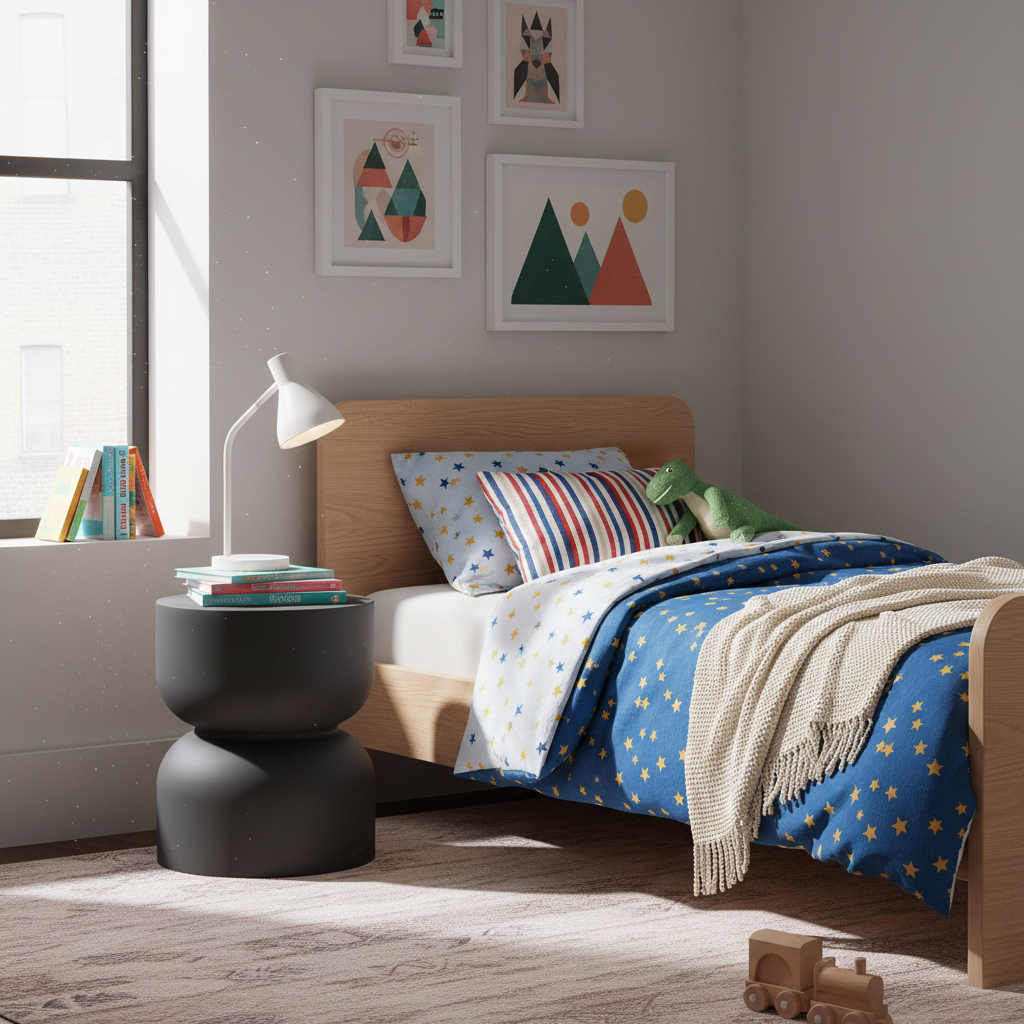 Elementi, Chronos Side Table, Slate Black Outdoor/Indoor