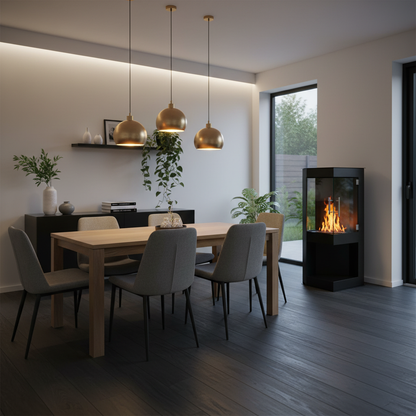 Alaska Corner Bioethanol Stove Fireplace | ScandiFlames