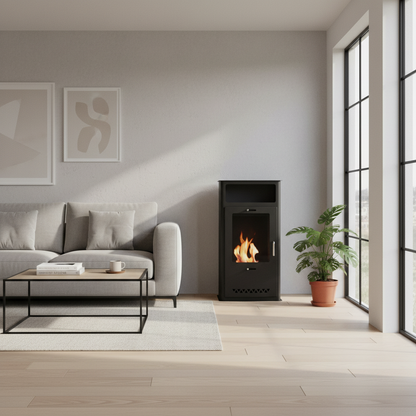ScandiFlames Boston Black Bioethanol Stove | Indoor Fire