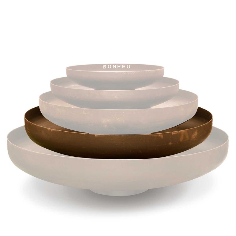 BonFeu, BonBowl (120cm), Fire Bowl, Rusty Brown