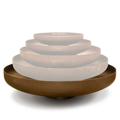 BonFeu, BonBowl (150cm), Fire Bowl, Rusty Brown