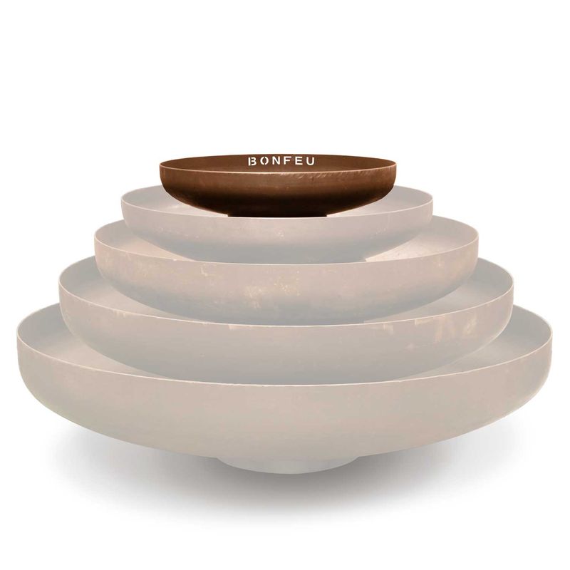 BonFeu, BonBowl, Fire Bowl (60cm) Rusty Brown