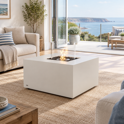 EcoSmart Chaser 38 Fire Pit Table with Smokeless Bioethanol Flame & Gas Burner Options