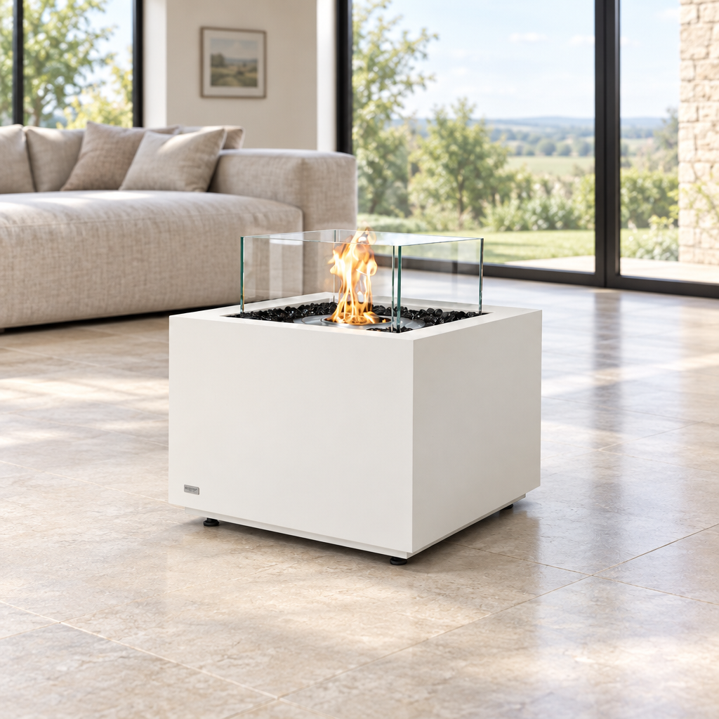 EcoSmart Fire Sidecar 24 Bioethanol Fire Pit & Gas Burner Option with Compact Modern Design