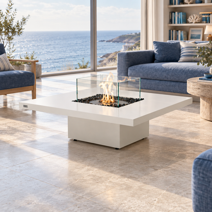 EcoSmart Fire Vertigo 40L Bioethanol Fire Pit & Gas Burner Table for Stylish Outdoor Living