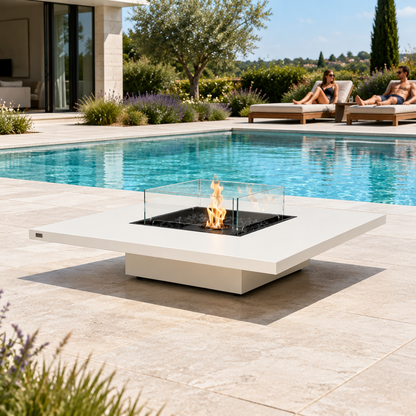 EcoSmart Fire Vertigo 50VL Bioethanol & Gas Fire Pit Table for Indoor and Outdoor Use