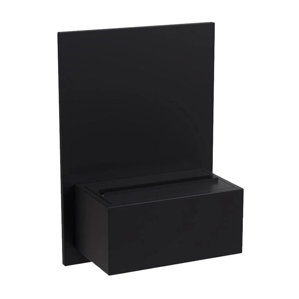 Brekke Wall-Mounted Water Vapour Fireplace Black | ScandiFlames